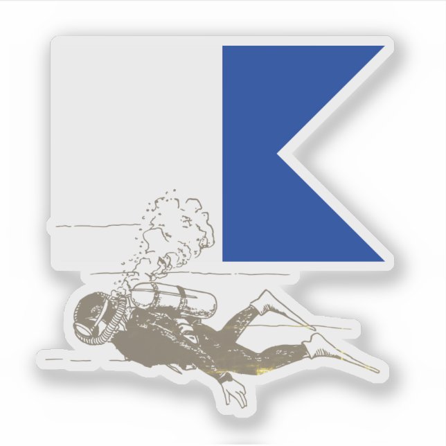 Diver Down Sticker (Front)