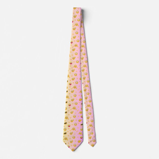 Diver emojis tie/2 tones neck tie (Front)