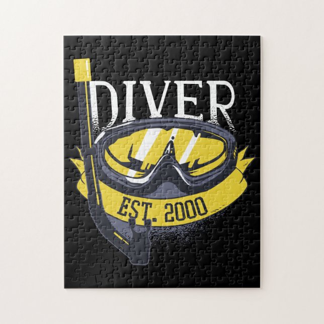 Diver Life Scuba Diving Jigsaw Puzzle (Vertical)