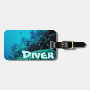 diver luggage tag