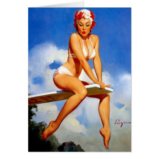 Diver Pin Up Cards (Front)