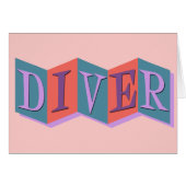 Diver (retro sign) (Front Horizontal)