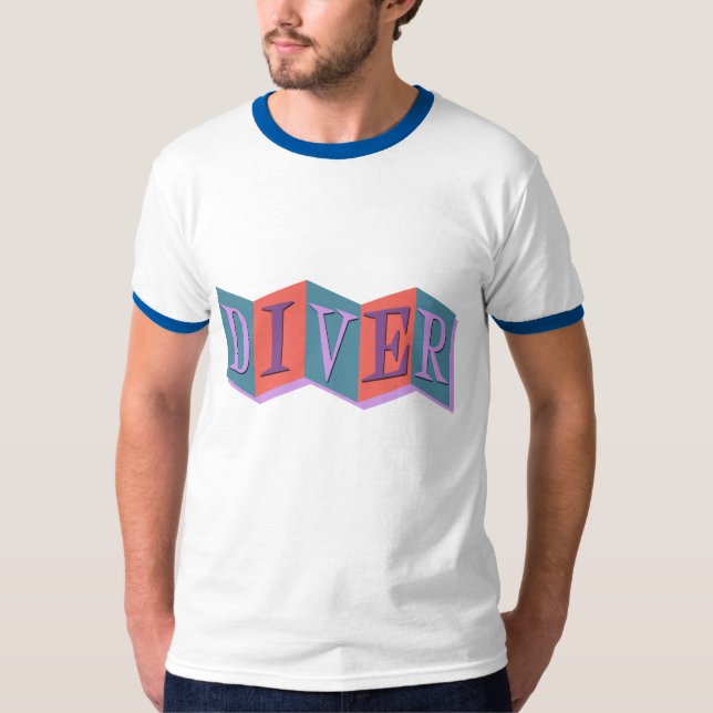 Diver (retro sign) T-Shirt (Front)