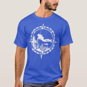 Diver Scuba Diving Compass Dive T-Shirt