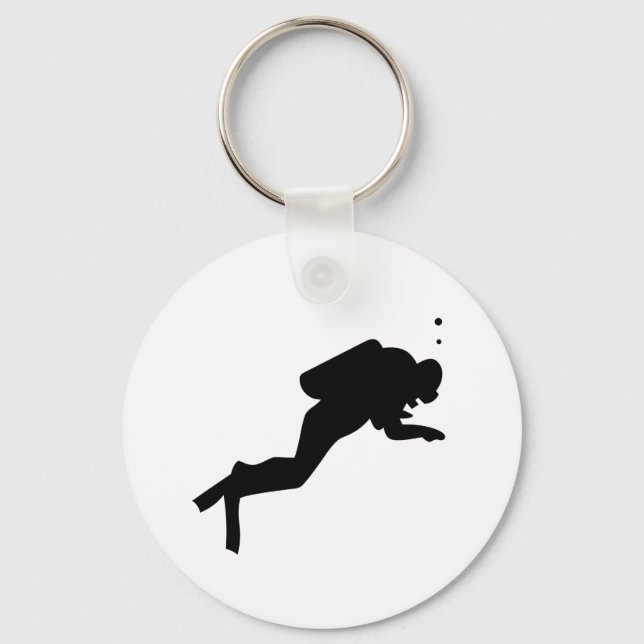 Diver Silhouette - Keychain (Front)