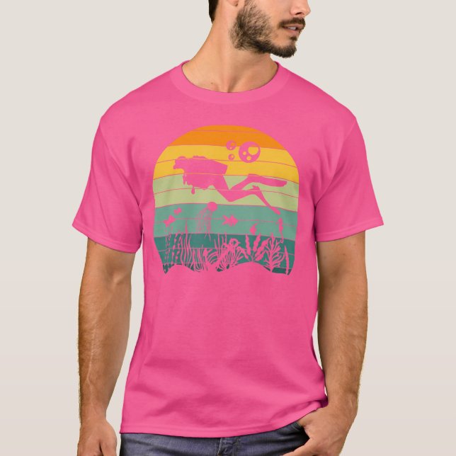 Diver Underwater Snorkeling Scuba Diving T-Shirt (Front)
