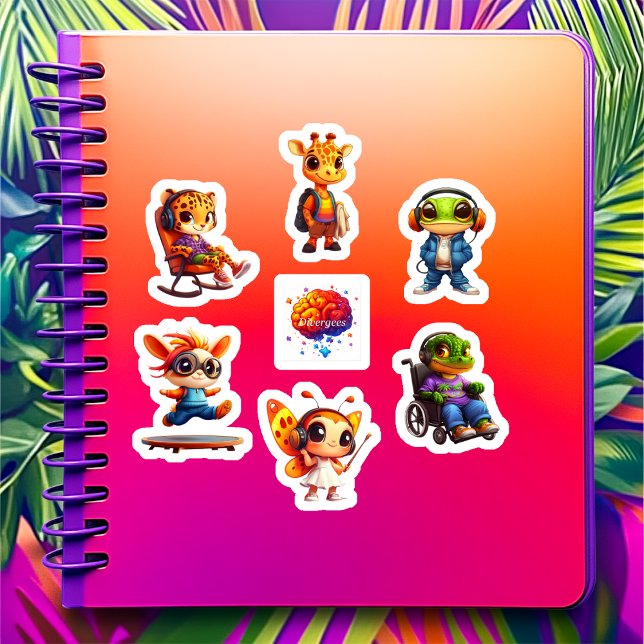 Divergee Character Sticker Sheet I (Creator Uploaded)