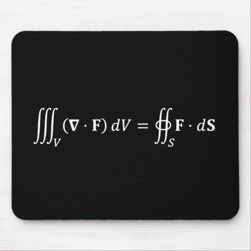 divergence theorem equation math basics mouse pad