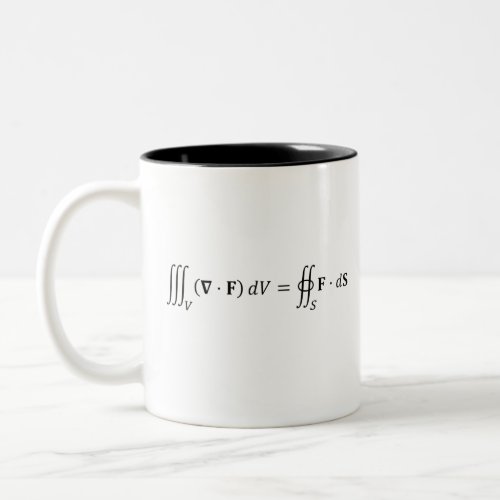 divergence theorem equation math basics Two_Tone coffee mug