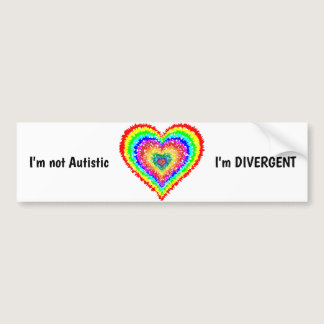 Divergent Autism Bumper Sticker