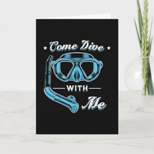 Divers Do It Deeper Scuba Diving Diver Ocean Sea Card