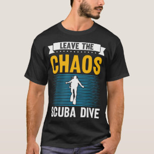Divers Scuba Diving Mask Snorkel Fins For Men And  T-Shirt