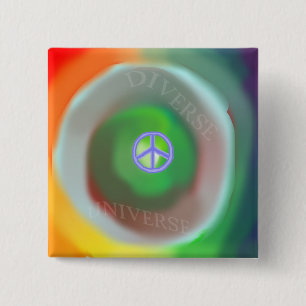 Diverse and Peaceful Universe Square Button
