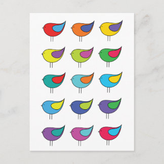 Diverse Birds Postcard