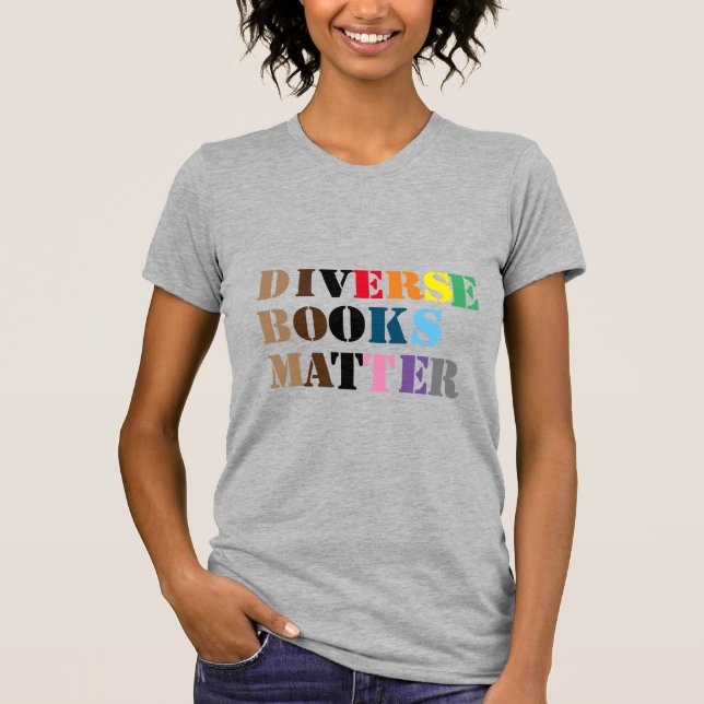 Diverse Books Matter Grey T-Shirt (Front)