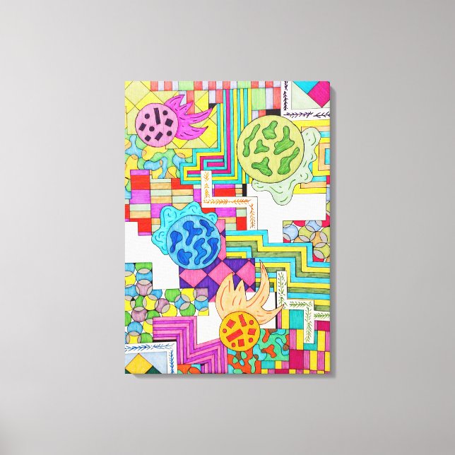 Diverse Colors Canvas Print (Front)