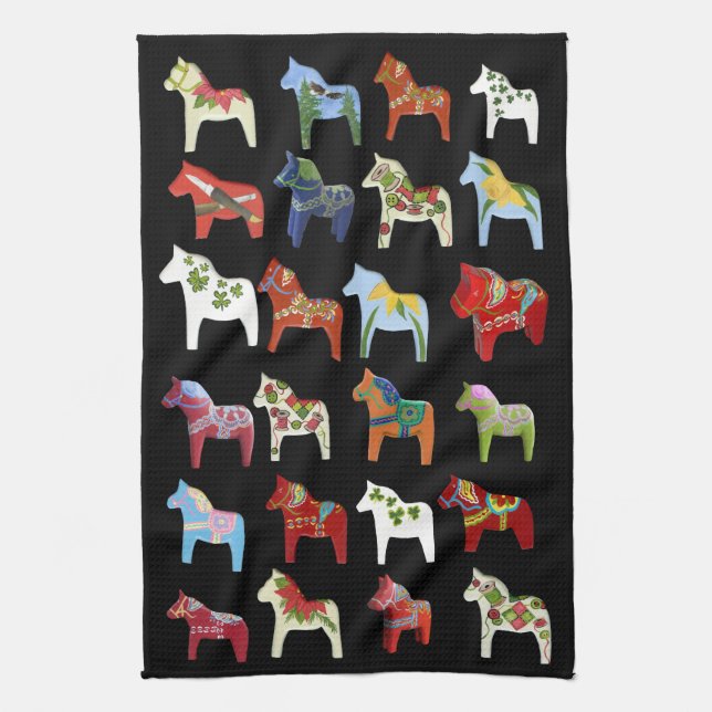 Diverse Dala's Dish Towel (Vertical)