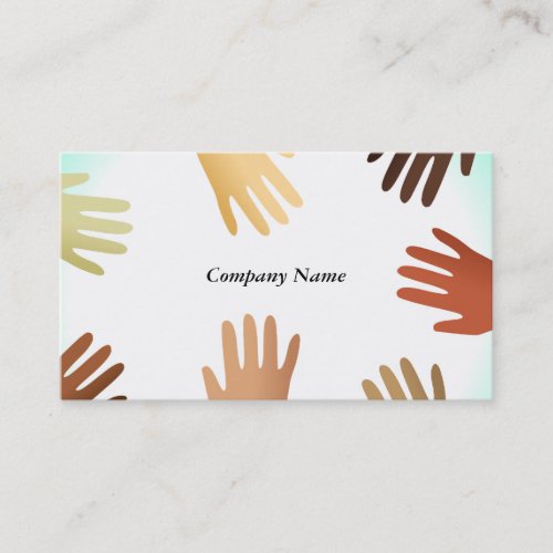 Diverse Hands, Company Name Business Card