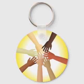 Diverse Hands Keychain