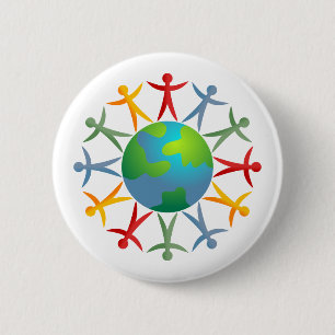 Diverse World Pinback Button