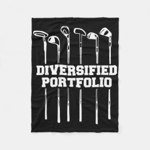Diversified Portfolio Golf  Fleece Blanket