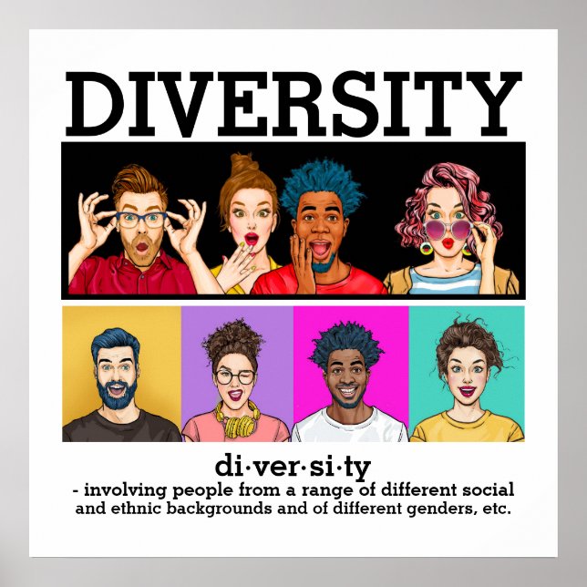 DIVERSITY 3 - Vocabulary  Poster (Front)