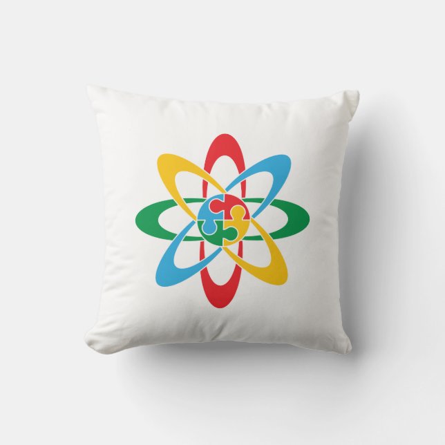 Diversity and Inclusion/Autism Awareness Throw Pillow (Front)