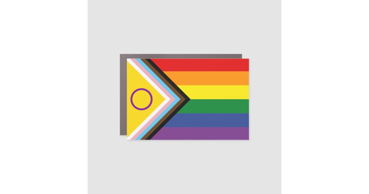 Diversity and Inclusion Progress Pride Flag Car Magnet | Zazzle