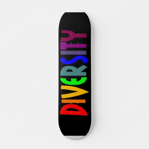 Diversity Black Skateboard