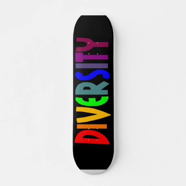 Diversity (Black) Skateboard Deck (Front)