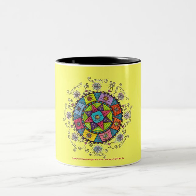 Diversity - Black Two Tone Mug (yellow) (Center)