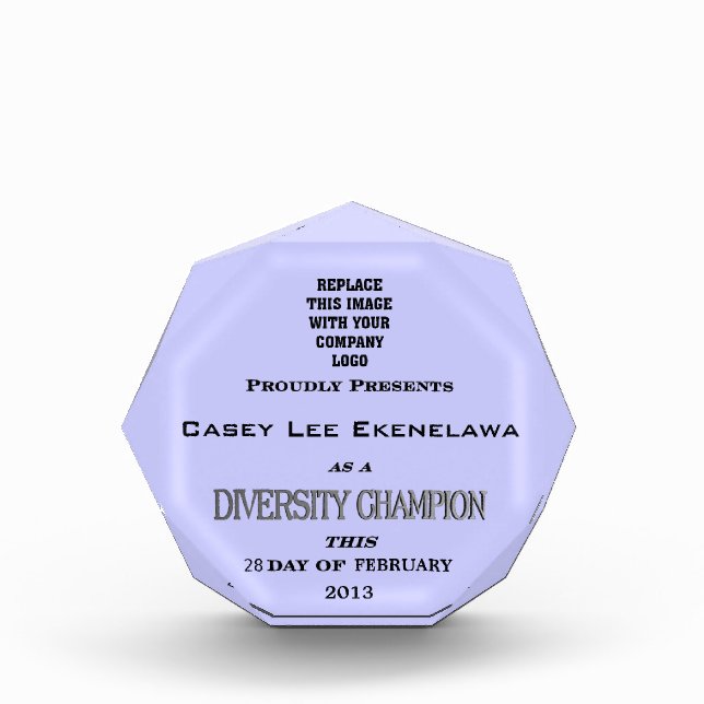 Diversity Champion Award (Front)