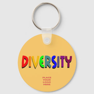 Diversity Custom Dark Beige Keychain