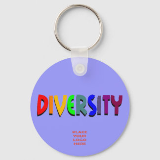 Diversity Custom Darker Periwinkle Keychain
