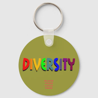 Diversity Custom Military Green Keychain