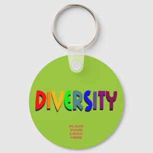 Diversity Custom Olive Green Keychain
