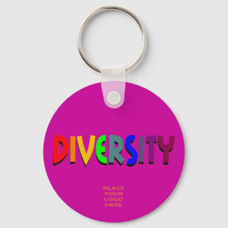 Diversity Custom Orchid Keychain