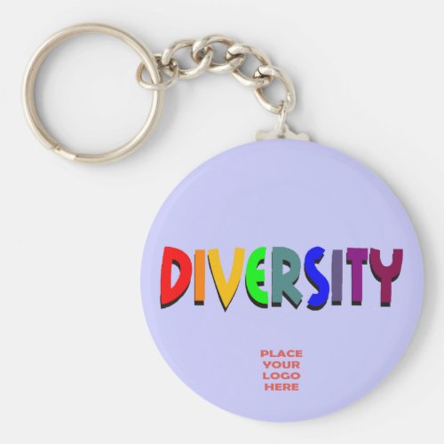 Diversity Custom Periwinkle Keychain