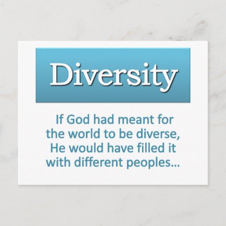 Diversity Definition Postcard