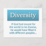 Diversity Definition Postcard