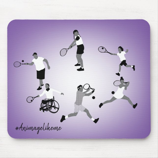 Diversity Designs Tennis Mouse Mat (Front)