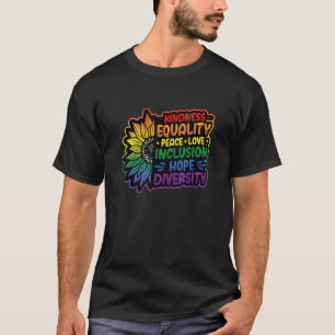 Diversity Equality Love Peace Human Rights Social T-Shirt