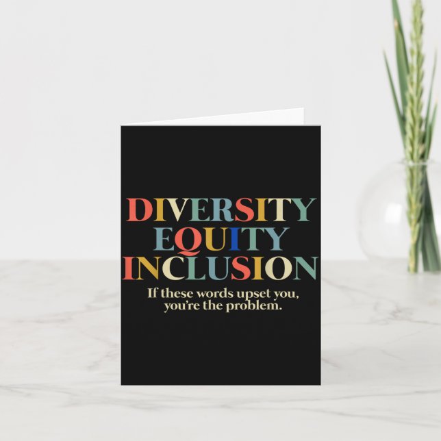 Diversity Equity Inclusion  Card (Front)