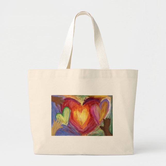 Diversity, Equity, & Inclusion DEI Art Tote Bag (Front)