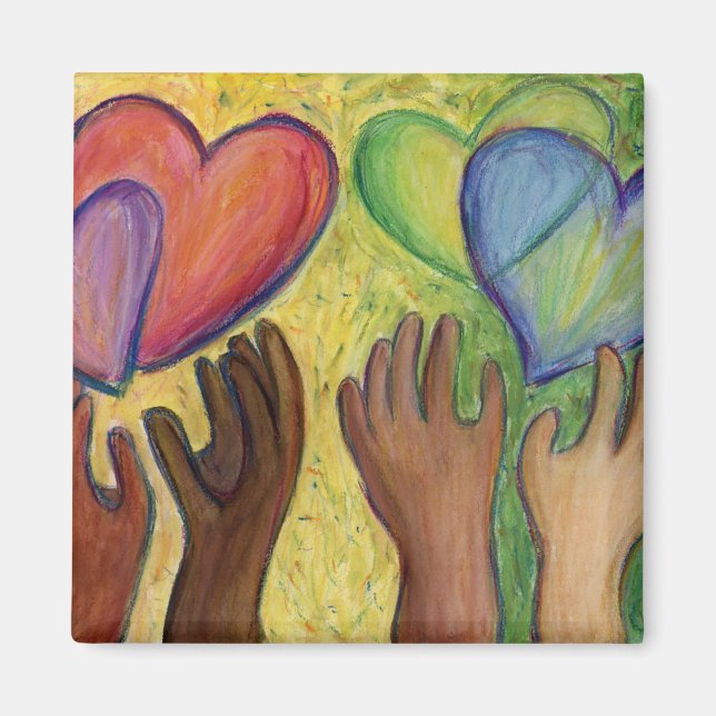 Diversity, Equity, & Inclusion (DEI) Fridge Magnet (Front)