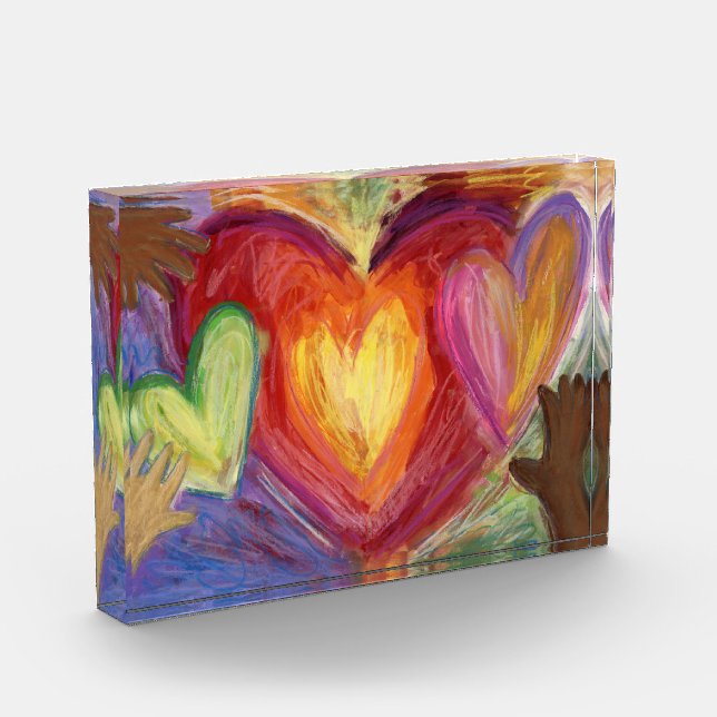 Diversity, Equity, Inclusion DEI Paperweight Award (Left)