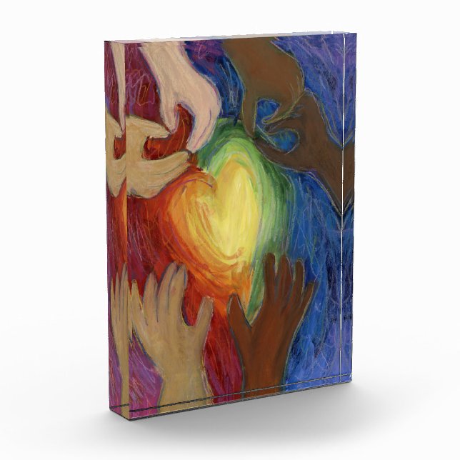 Diversity, Equity, Inclusion DEI Paperweight Award (Left)