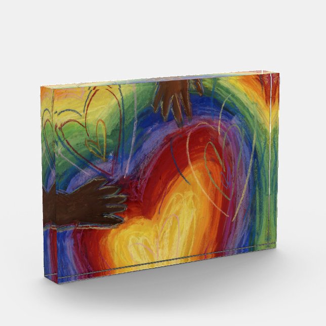 Diversity, Equity, Inclusion DEI Paperweight Award (Left)