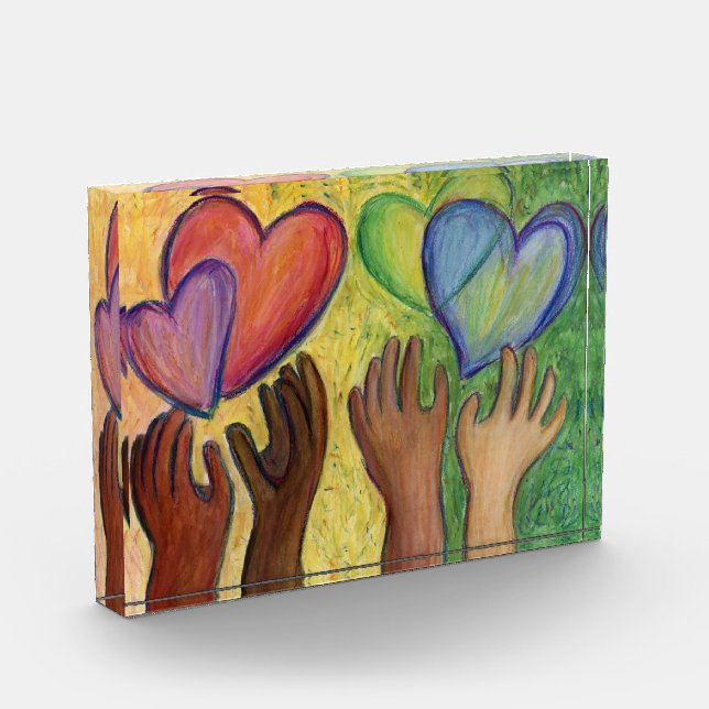 Diversity, Equity, Inclusion DEI Paperweight Award (Left)