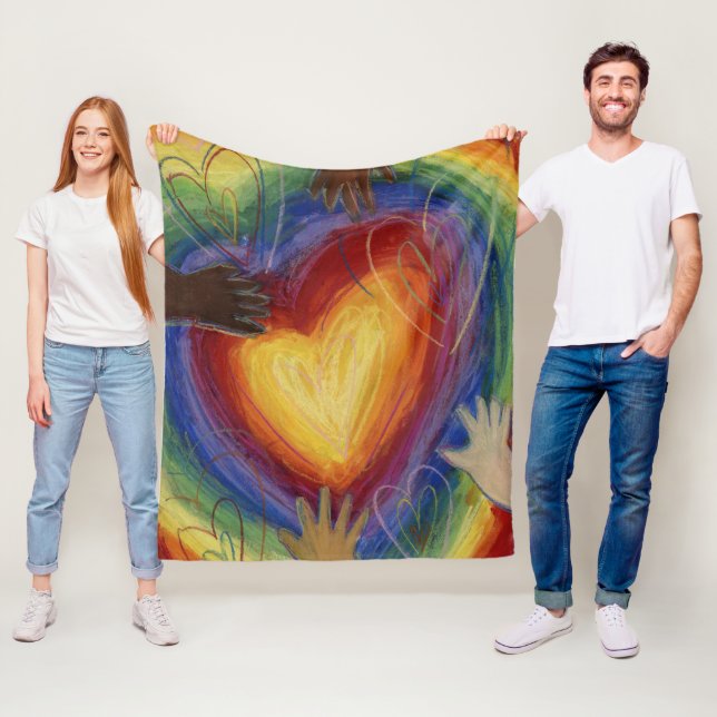 Diversity, Equity, Inclusion Fleece Throw Blanket (In Situ)